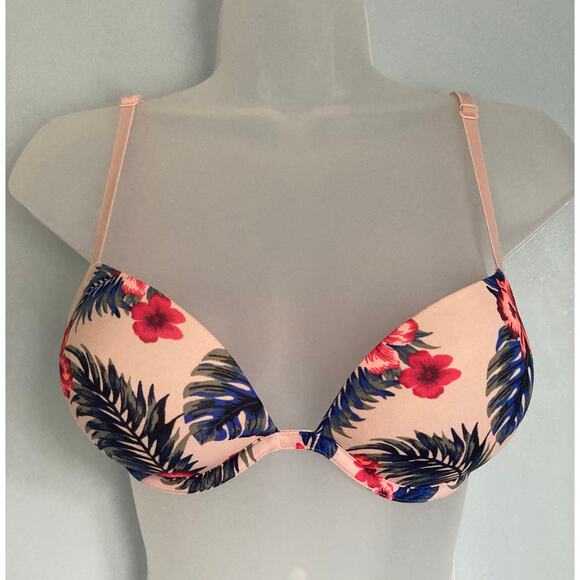 Victoria's Secret PINK Super Push Up Bra 32B Adds 2 Cup Sizes - Picture 1 of 9